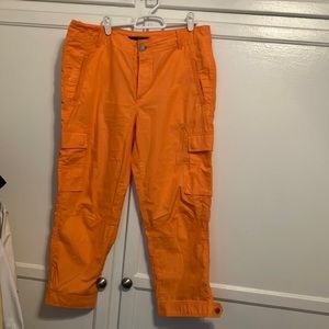 Ralph Lauren utility cotton pants size 10/12 orange color